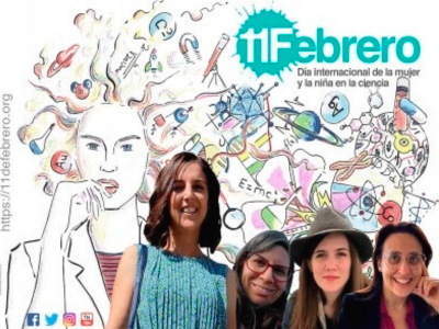 Ponentes STEM evento en Día de la Mujer y Niña en Ciencia organizado por cátedra ALDABA-WIB